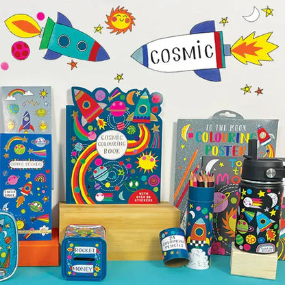 Rachel Ellen Designs - Cosmic Die-Cut Colouring Book With Stickers