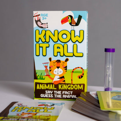 Know It All! Animals Educational Card Game - Kids Games