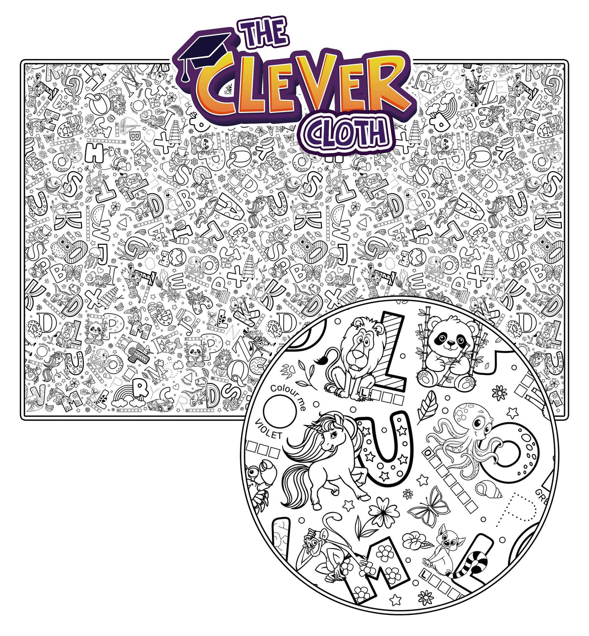 Splat Planet - Educational Table Cloth
