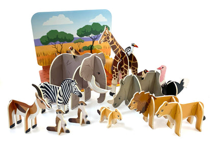 PlayPress Toys Ltd - Savannah Animals Playset