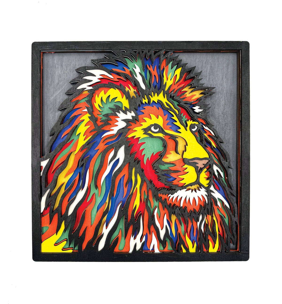 Splat Planet - Wooden Lion Art Craft Kit