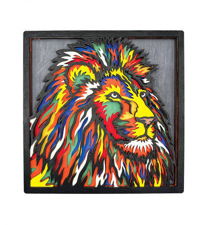 Splat Planet - Wooden Lion Art Craft Kit