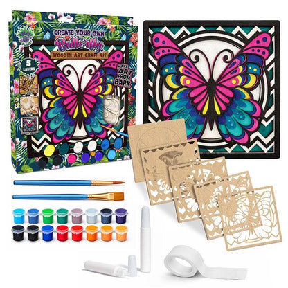 Splat Planet - Wooden Butterfly Art Craft Kit
