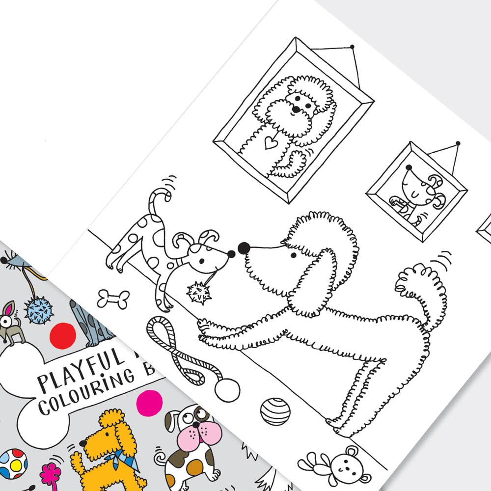 Rachel Ellen Designs - Playful Pups Colouring Book