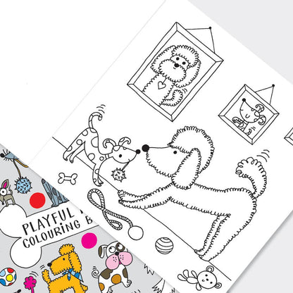 Rachel Ellen Designs - Playful Pups Colouring Book