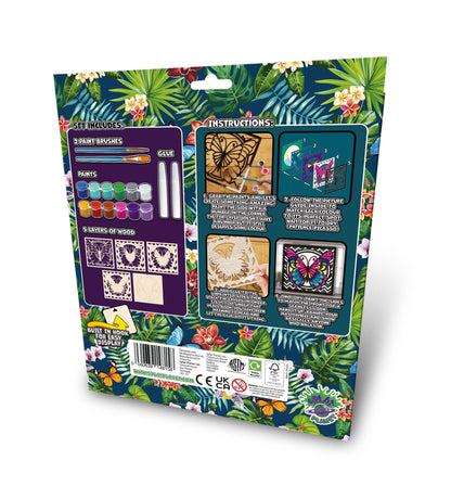 Splat Planet - Wooden Butterfly Art Craft Kit