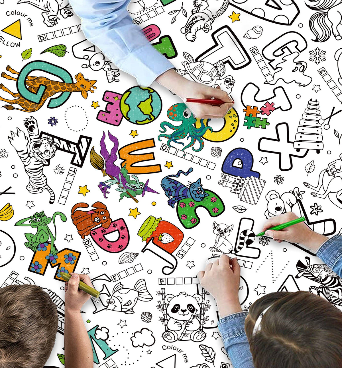 Splat Planet - Educational Table Cloth