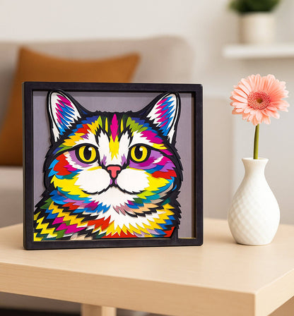 Splat Planet - Wooden Cat Art Craft Kit