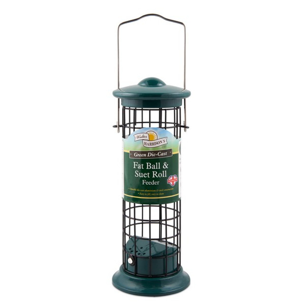 Harrisons Green Die Cast Suet Roll and Fat Ball Feeder 20cm
