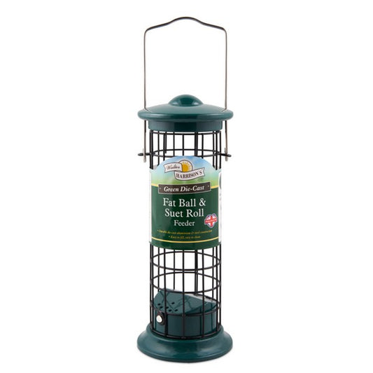 Harrisons Green Die Cast Suet Roll and Fat Ball Feeder 20cm
