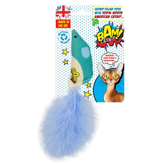 BAM Catnip Feather Mouse