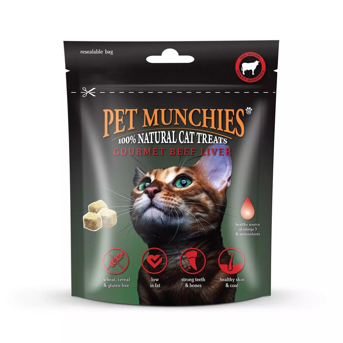 Pet Munchies Beef Liver Cat Treats 10g