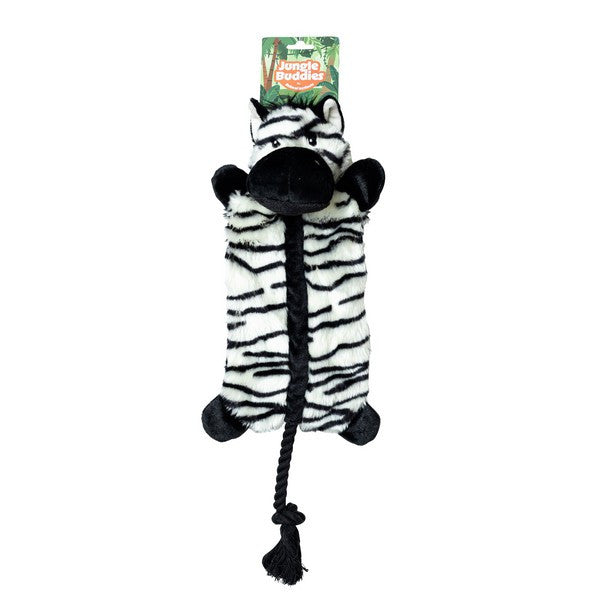 Jungle Buddies Plush Zebra with Rope