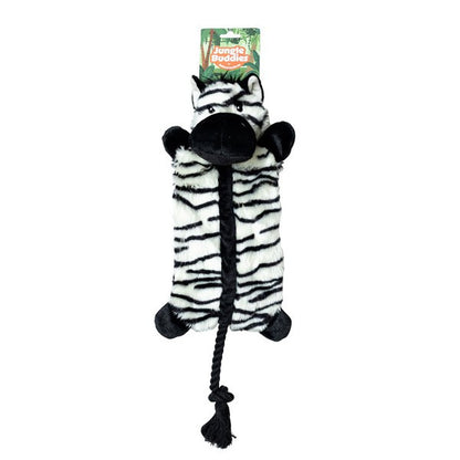 Jungle Buddies Plush Zebra with Rope