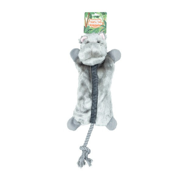 Jungle Buddies Plush Hippo with Rope