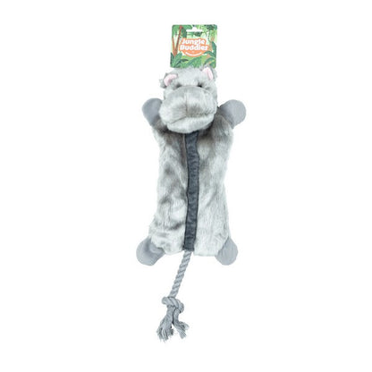 Jungle Buddies Plush Hippo with Rope